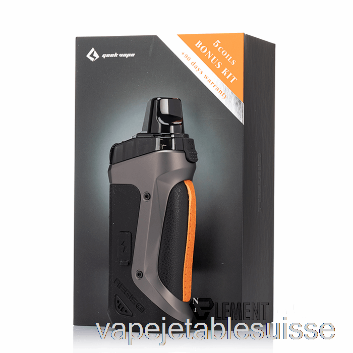 Vape Suisse Geek Vape Aegis Boost 40w Pod Mod Kit Le Kit Bonus - Gunmetal